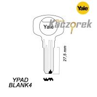 Bytový 126 - mosazný klíč - Yale YPADBLANK 4